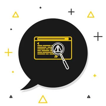 Line System bug concept icon isolated on white background. Code bug concept. Bug イラスト素材