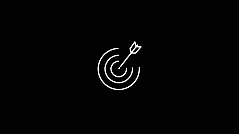 Line target icon animation Stock Footage 172497414