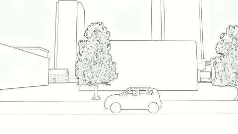 Line techniques and an animated video Stock Footage 260797985