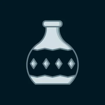 Line Tequila bottle icon isolated on black background. Mexican alcohol drin.. Stock Illustration