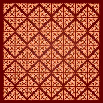 Line thai art pattern vector illustration Stock Illustration