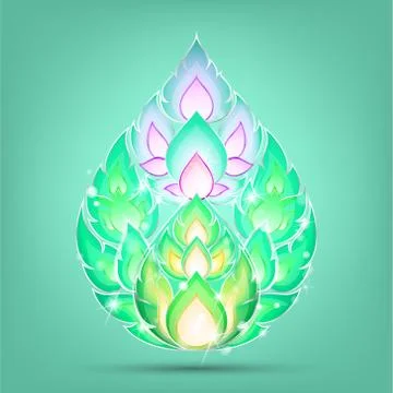 Line thai Illustrazione stock