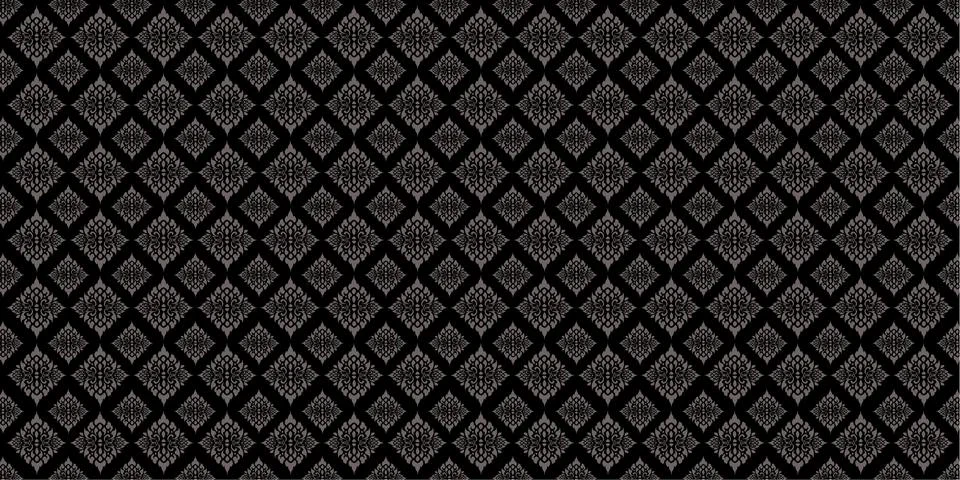 Line Thai pattern background Vector illustration. Stock Illustration