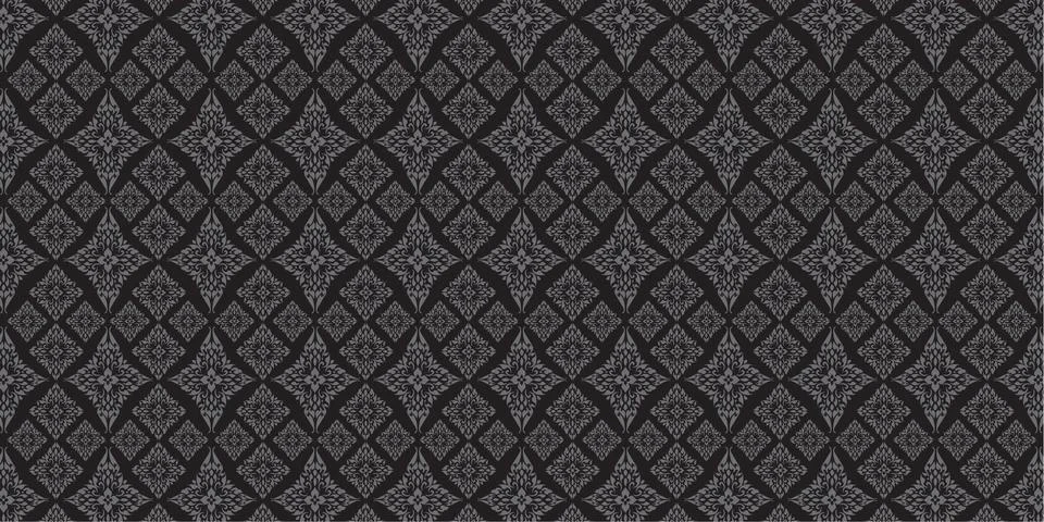 Line Thai pattern background Vector illustration. Stock Illustration