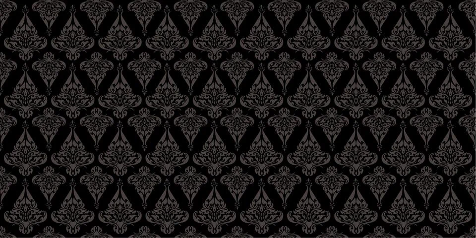 Line Thai pattern background Vector illustration. Stock Illustration