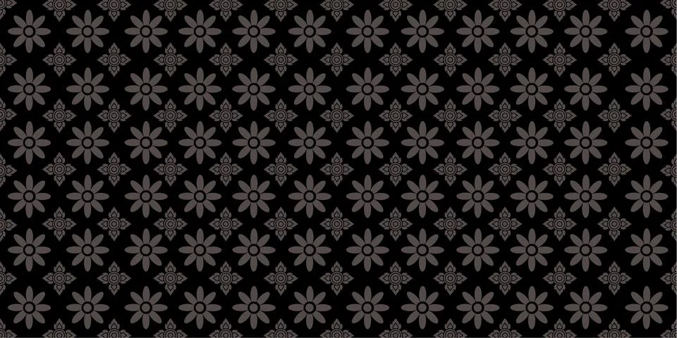 Line Thai pattern background Vector illustration. 스톡 일러스트