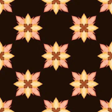 Line Thai seamless pattern on background. Stock Illustration
