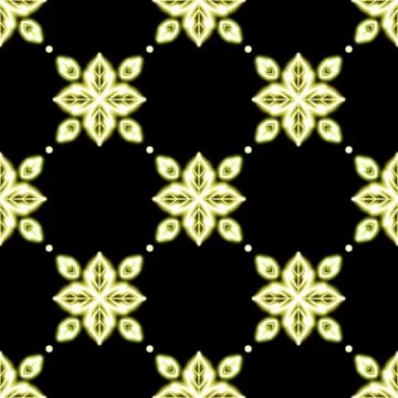 Line Thai seamless pattern on background. Stock Illustration