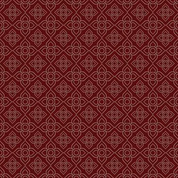 Line Thai.Thai Style Pattern Seamless Background ,Vector illustration イラスト素材
