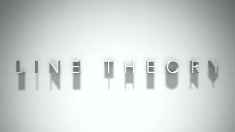 Line theory 3D title animation with shadows on a white background Stock Footage 297129130