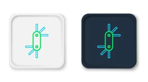 Line Tool allen keys icon isolated on white background. Colorful outline co.. Stock Illustration