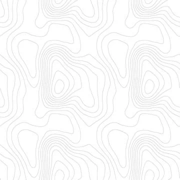 Line topography map seamless pattern. Seamless vector topographic map background Illustrazione stock