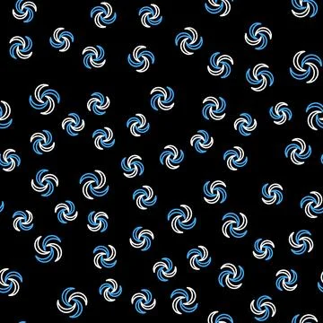 Line Tornado icon isolated seamless pattern on black background. Cyclone Illustrazione stock