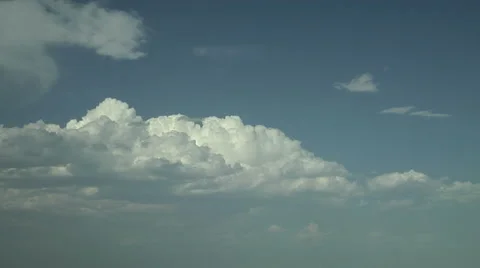 Line of Towering Cumulus Stock Footage 54718667