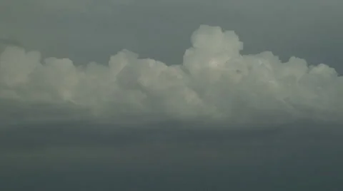 Line of Towering Cumulus Stock Footage 54722041