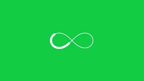 Line tracing an infinity symbol loading animation Vidéo 348279720