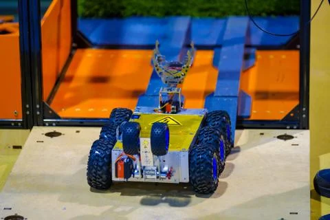 Line tracking stem ev3 robot Stock Photos