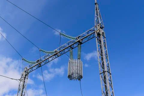 A line trap (high-frequency stopper) Stock Photos