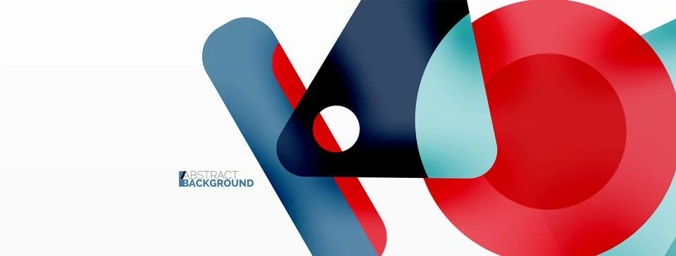 Line, triangle, square and circle primitive composition. Vector geometric イラスト素材