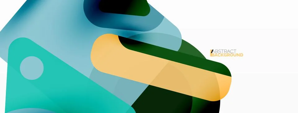 Line, triangle, square and circle primitive composition. Vector geometric Stock Illustration