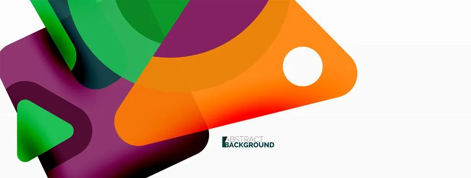Line, triangle, square and circle primitive composition. Vector geometric 스톡 일러스트
