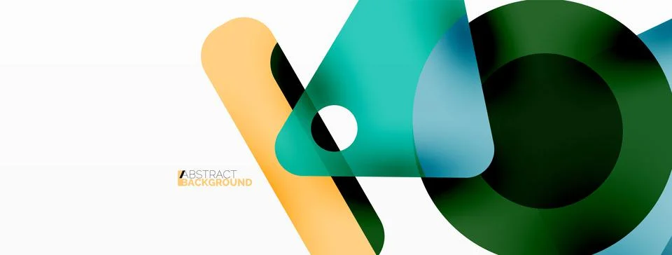 Line, triangle, square and circle primitive composition. Vector geometric 스톡 일러스트