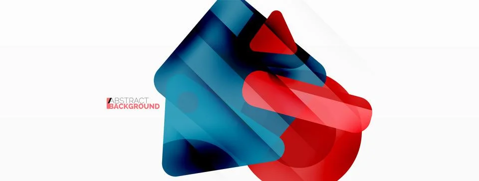 Line, triangle, square and circle primitive composition. Vector geometric イラスト素材