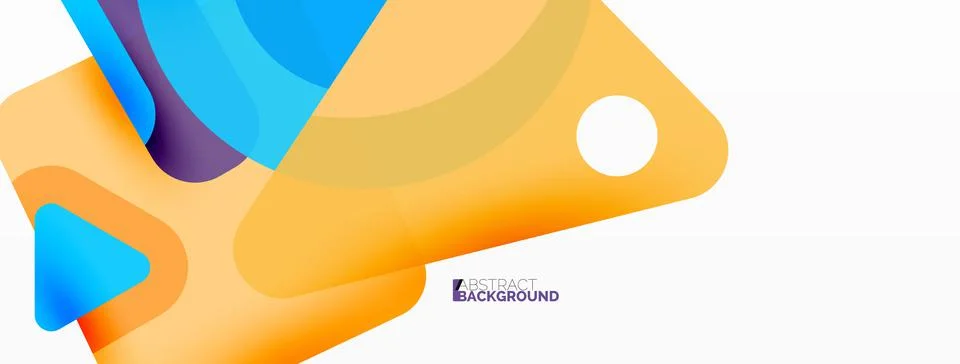 Line, triangle, square and circle primitive composition. Vector geometric Stock Illustration