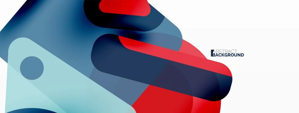 Line, triangle, square and circle primitive composition. Vector geometric Stock Illustration