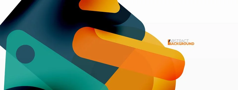 Line, triangle, square and circle primitive composition. Vector geometric Stock Illustration