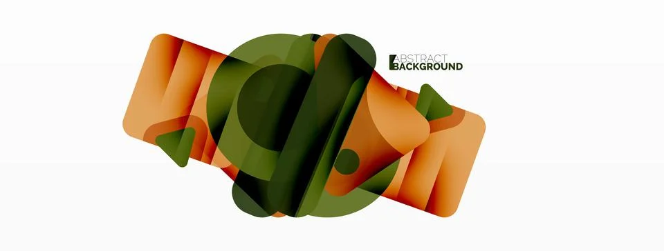 Line, triangle, square and circle primitive composition. Vector geometric Stock Illustration