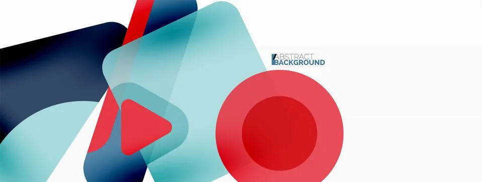 Line, triangle, square and circle primitive composition. Vector geometric Illustrazione stock