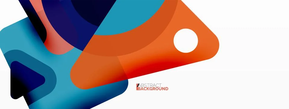 Line, triangle, square and circle primitive composition. Vector geometric Stock Illustration