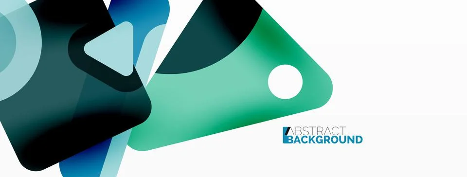 Line, triangle, square and circle primitive composition. Vector geometric Stock Illustration