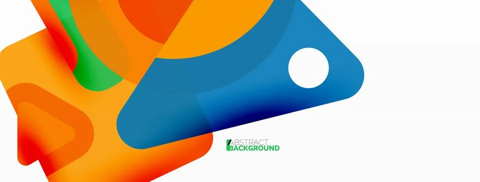 Line, triangle, square and circle primitive composition. Vector geometric Stock Illustration
