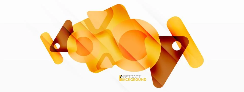 Line, triangle, square and circle primitive composition. Vector geometric 스톡 일러스트