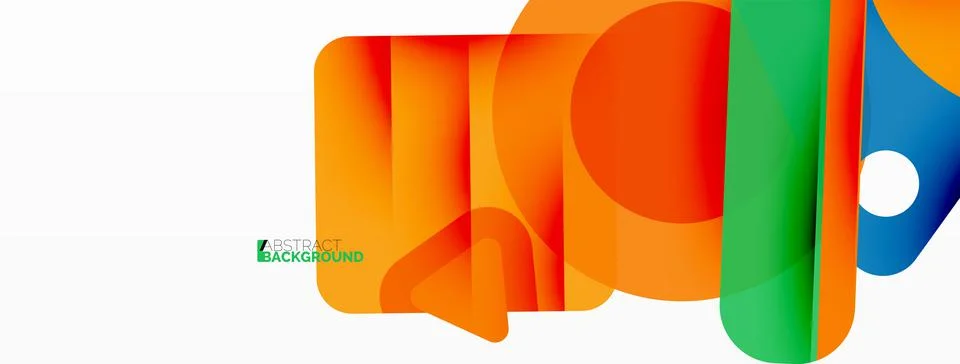 Line, triangle, square and circle primitive composition. Vector geometric 库存插图