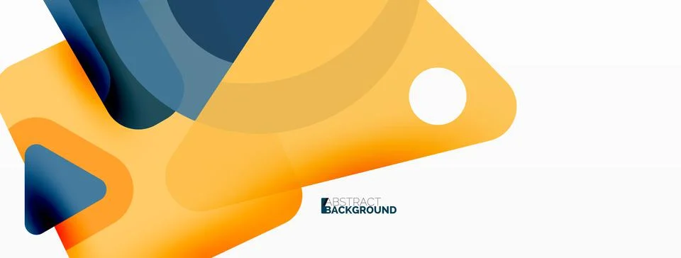 Line, triangle, square and circle primitive composition. Vector geometric Stock Illustration