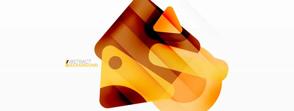Line, triangle, square and circle primitive composition. Vector geometric Stock Illustration