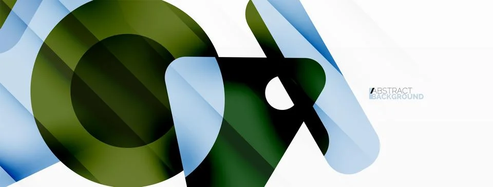 Line, triangle, square and circle primitive composition. Vector geometric Stock Illustration
