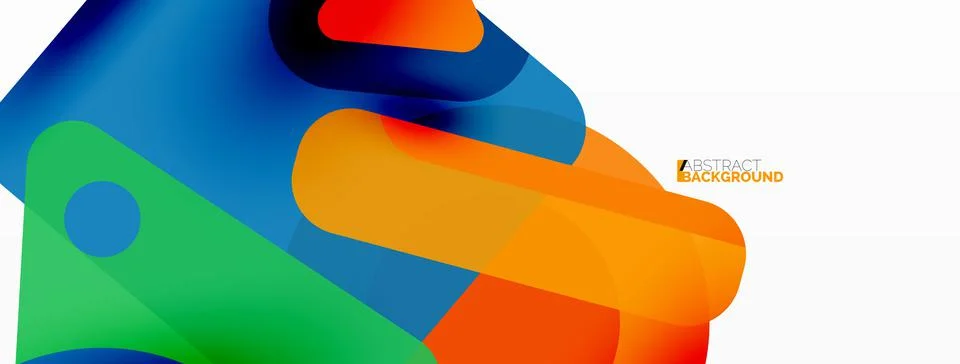 Line, triangle, square and circle primitive composition. Vector geometric Stock Illustration