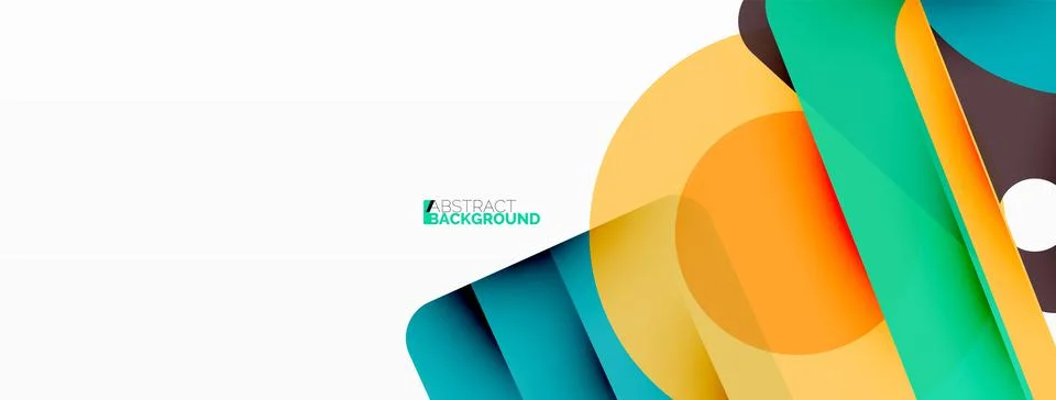 Line, triangle, square and circle primitive composition. Vector geometric Stock Illustration