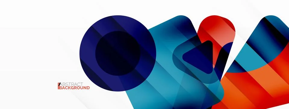 Line, triangle, square and circle primitive composition. Vector geometric イラスト素材