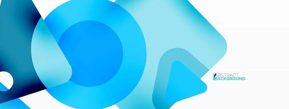 Line, triangle, square and circle primitive composition. Vector geometric Stock Illustration