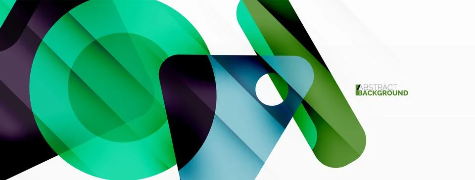 Line, triangle, square and circle primitive composition. Vector geometric Stock Illustration