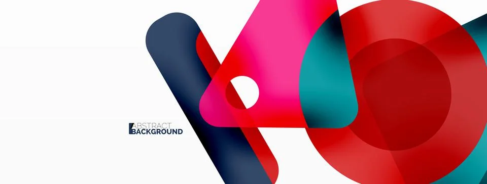 Line, triangle, square and circle primitive composition. Vector geometric Stock Illustration