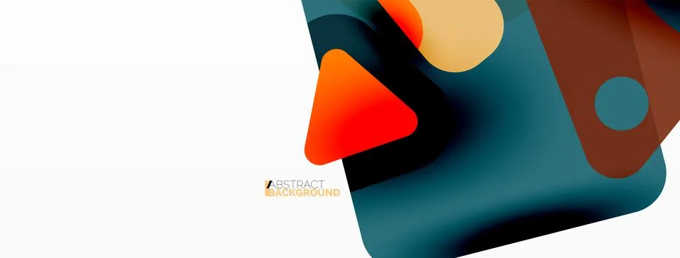 Line, triangle, square and circle primitive composition. Vector geometric イラスト素材