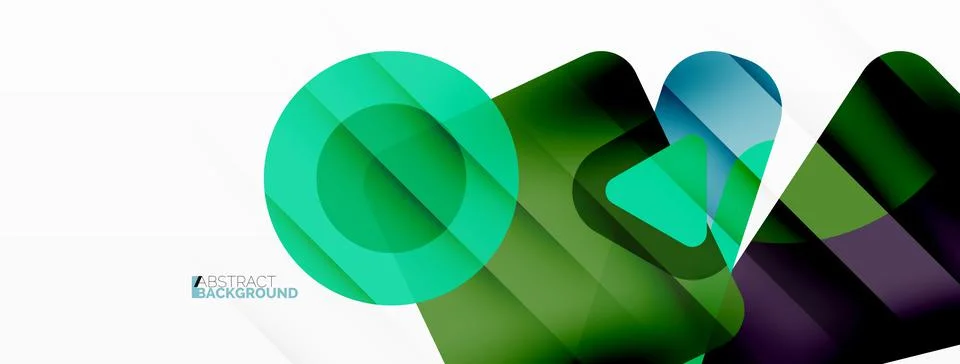 Line, triangle, square and circle primitive composition. Vector geometric Stock Illustration