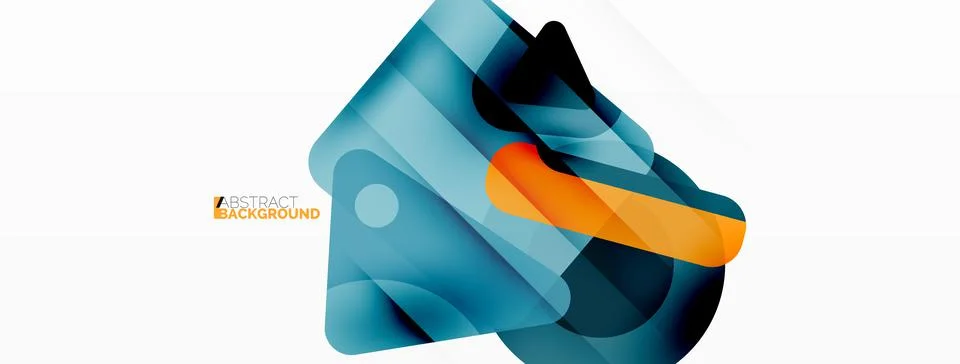 Line, triangle, square and circle primitive composition. Vector geometric Stock Illustration