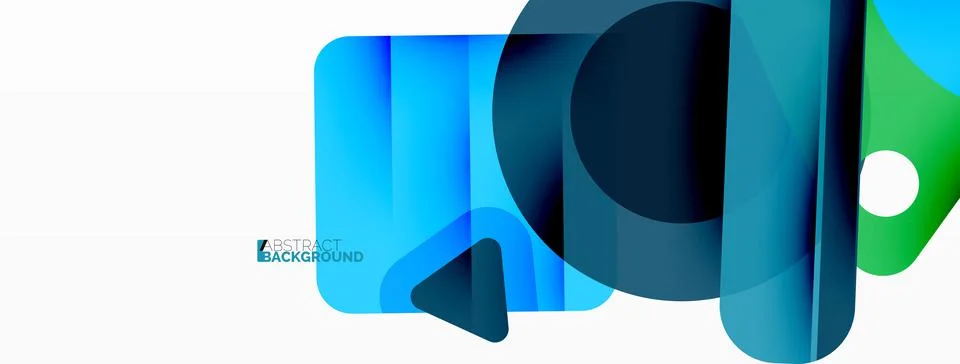 Line, triangle, square and circle primitive composition. Vector geometric Stock Illustration